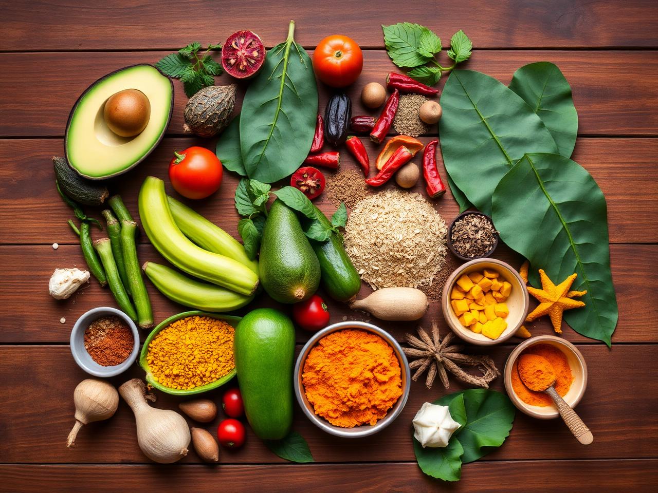 Colorful African superfoods
